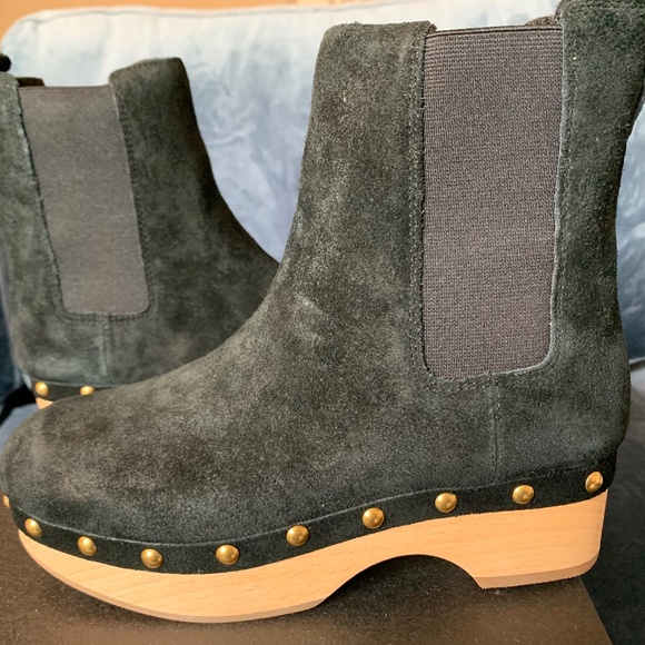 Suede Chelsea Clog Boots (J Crew) - Picture 1 of 5